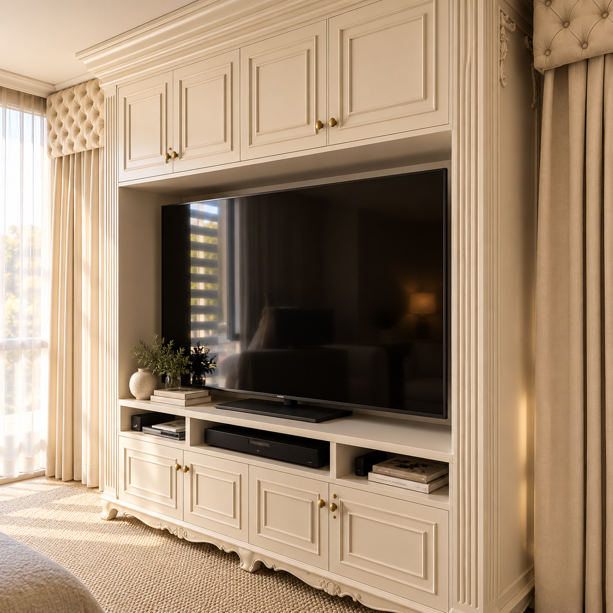 Casa B en La Paz — mueble de televisión a medida